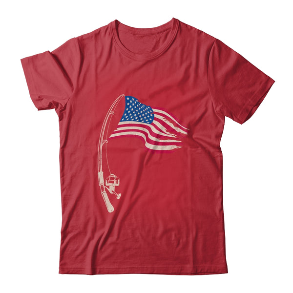 Fishing American Flag Fisherman Patriotic Day 4th Of July Classic T Shirt Red 600x 3.jpg