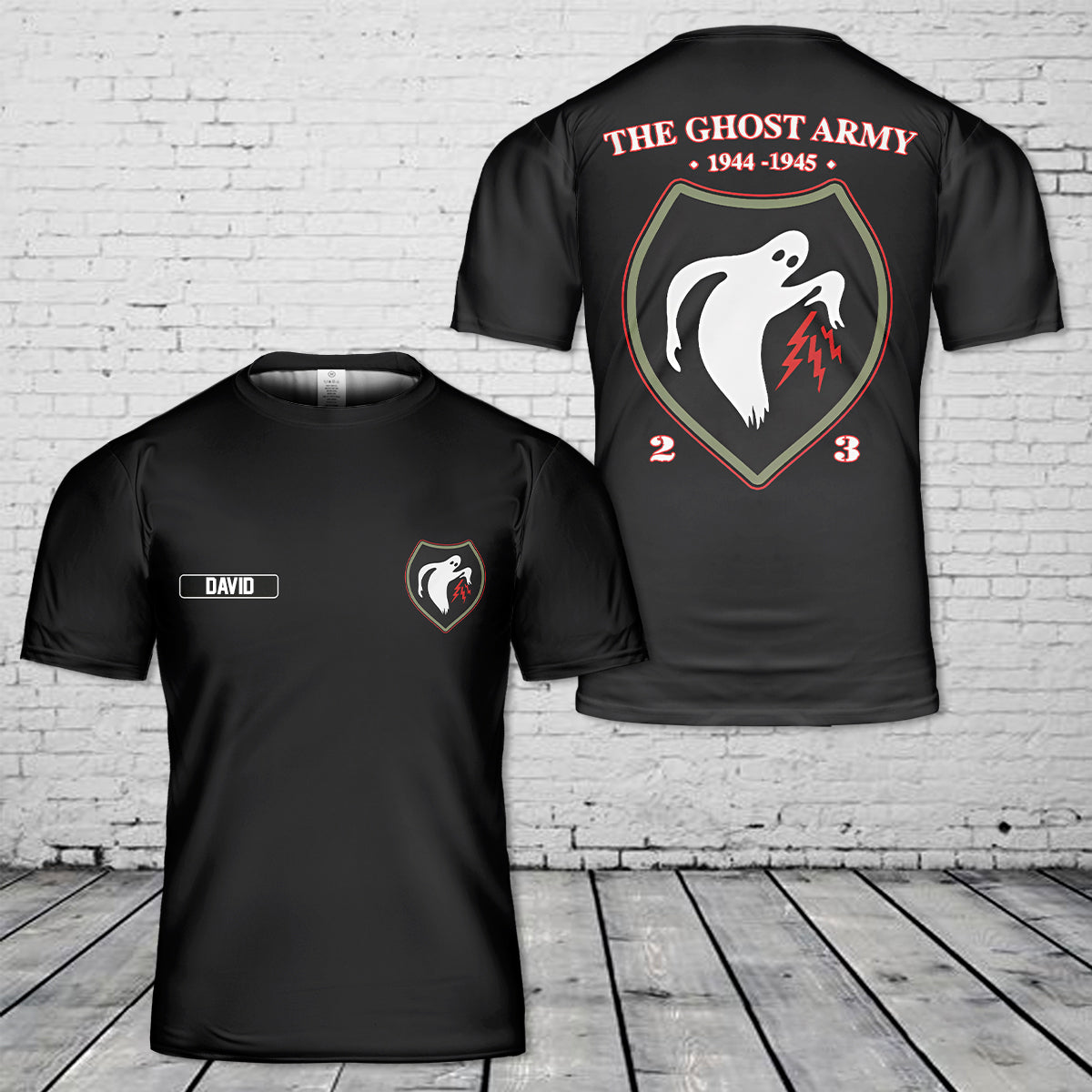 Custom Name WWII Ghost Army 23rd HQ Special Troops 3D T Shirt3 NLMP2804PL04.jpg