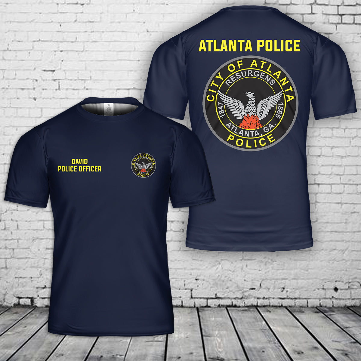 Custom Name And Title Rank Atlanta2C Atlanta Police Department T Shirt 3D DLSI2904L03 mk.jpg