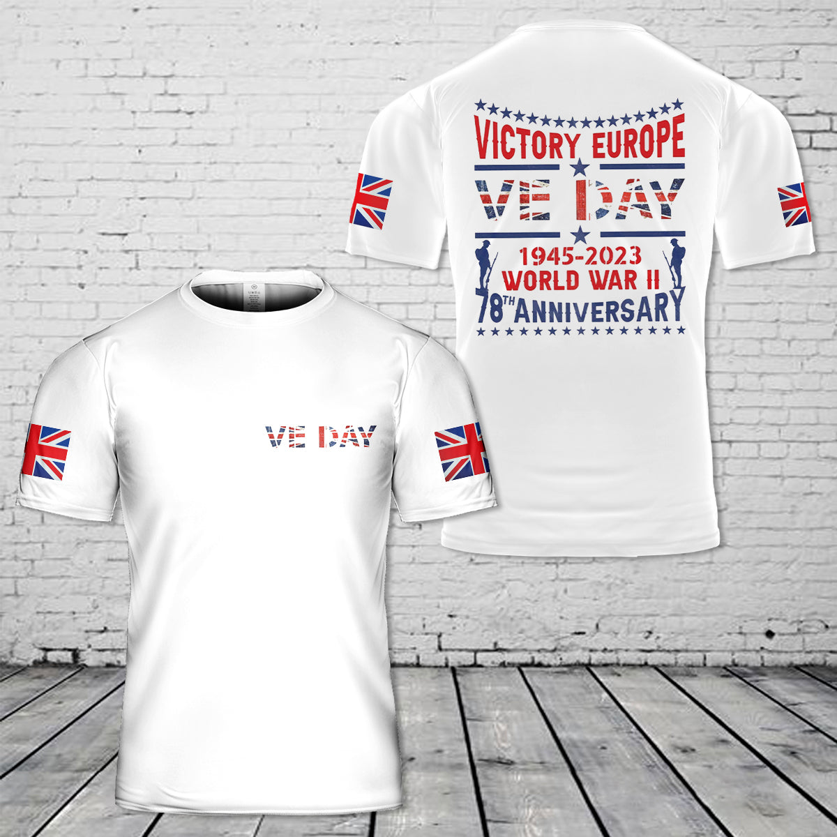 VE Day Victory In Europe End Of World War II 1945 3D T Shirt2 NLMP2404PL08.jpg