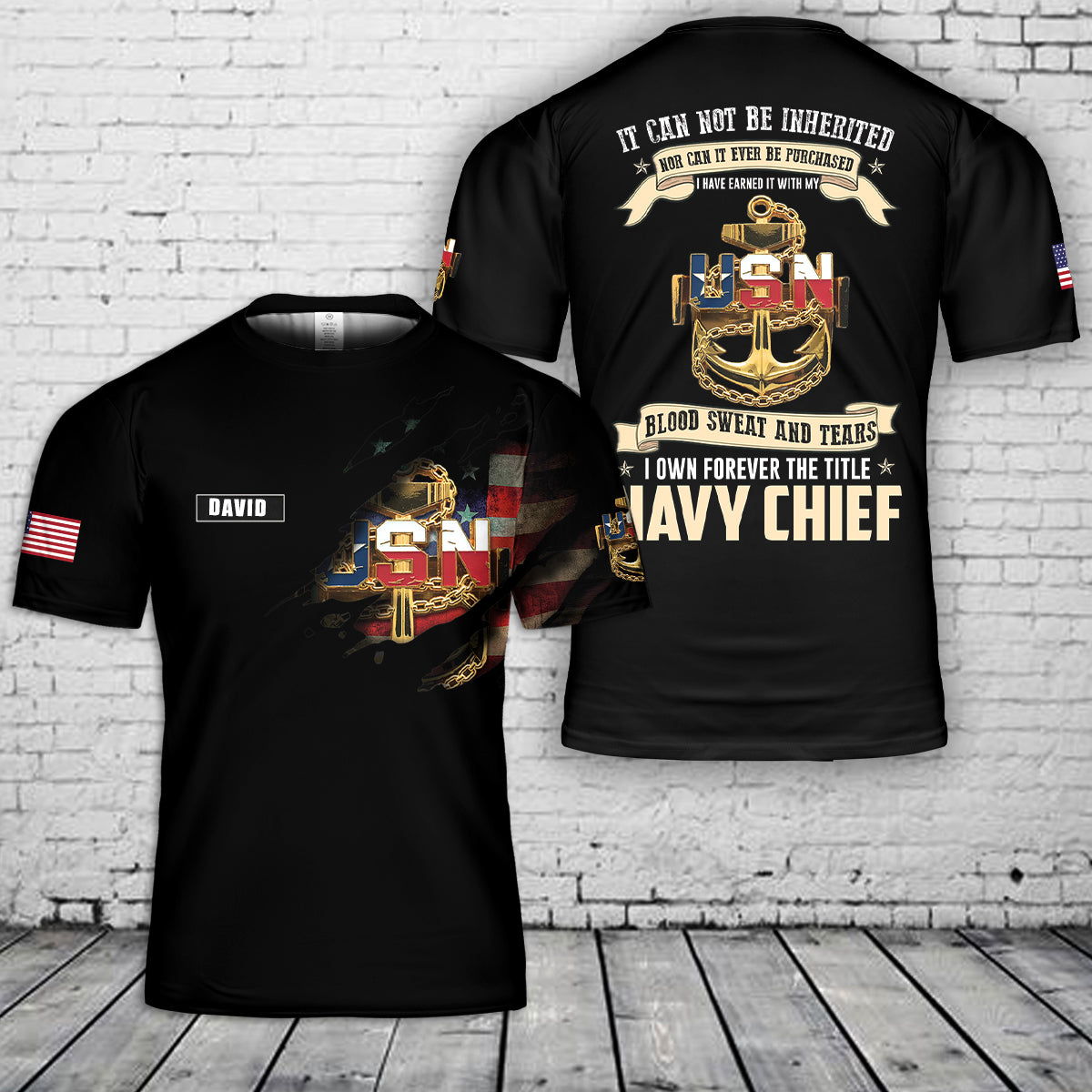 Custom Name US Navy Chief Texas 3D T Shirt NLSI2404PL03 mk1.jpg