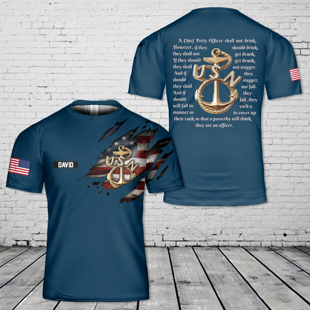 Old School Navy Chiefs Anchor 3D T Shirt3 NLMP2304PL06.jpg