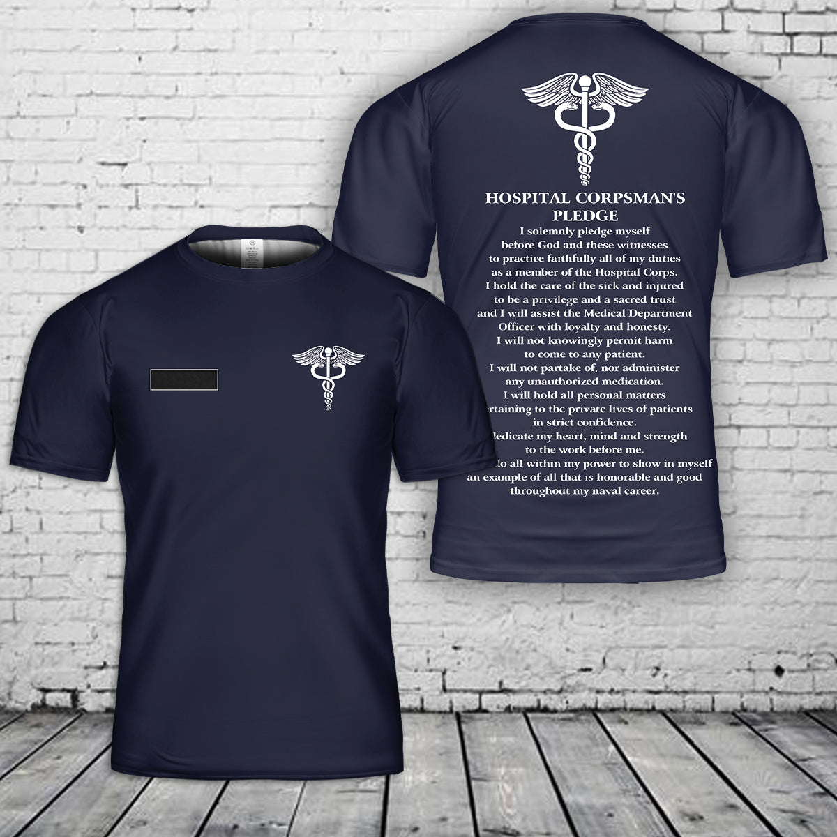 Custom Name US Navy Hospital Corpsman T Shirt 3D DLSI2104PL11 mk.jpg