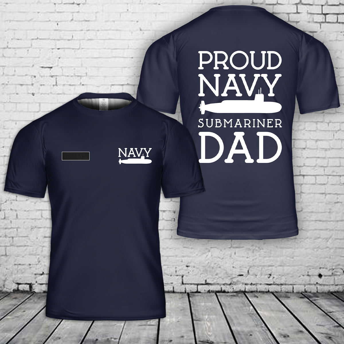 Custom Name US Proud Navy Submariner Dad T Shirt 3D DLSI2104PL04 mk.jpg