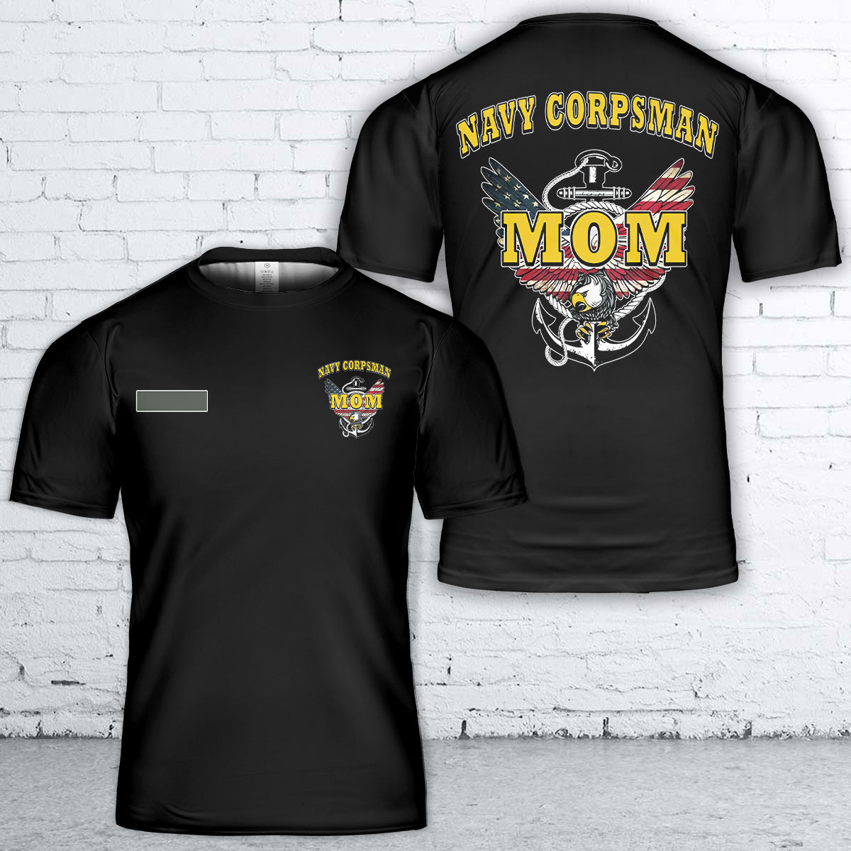Custom Name US Navy Corpsman Mom T Shirt 3D DLTT2104PL03 mk2.jpg
