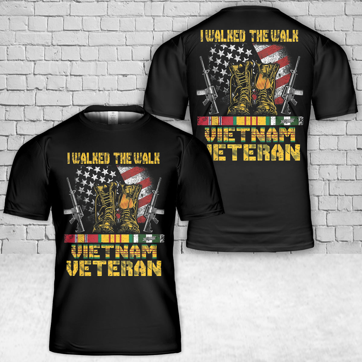 I Walked The Walk Vietnam Veteran T Shirt 3D DLTT1604PL07.jpg