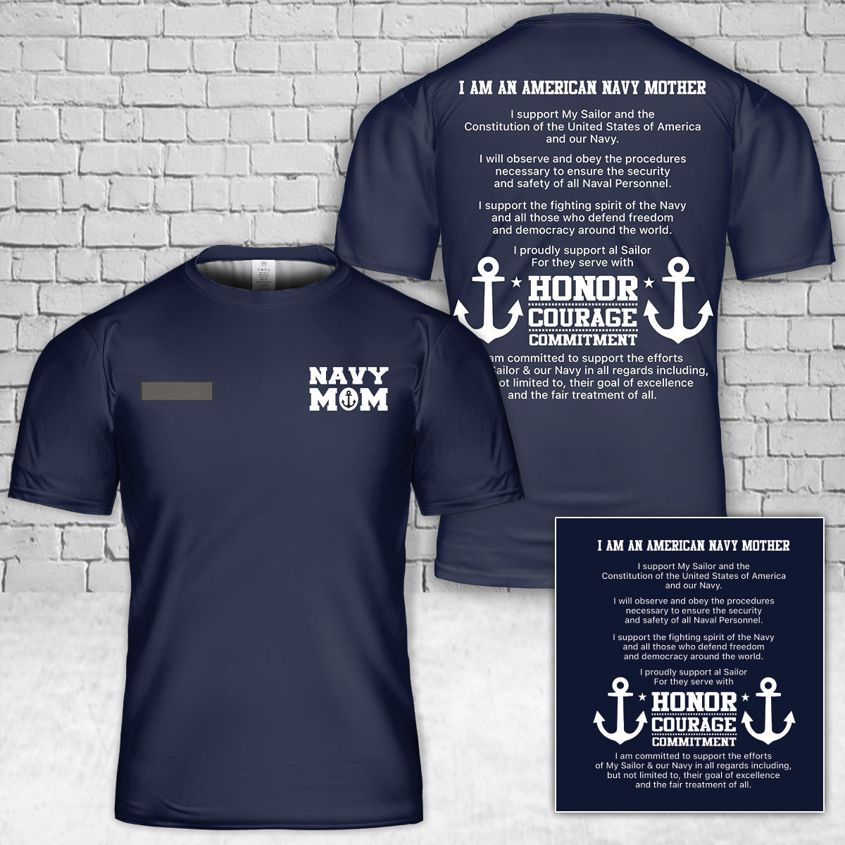 Custom Name US Navy Mother80 99s Creed T Shirt 3D DLTT1104PL09 mk.jpg