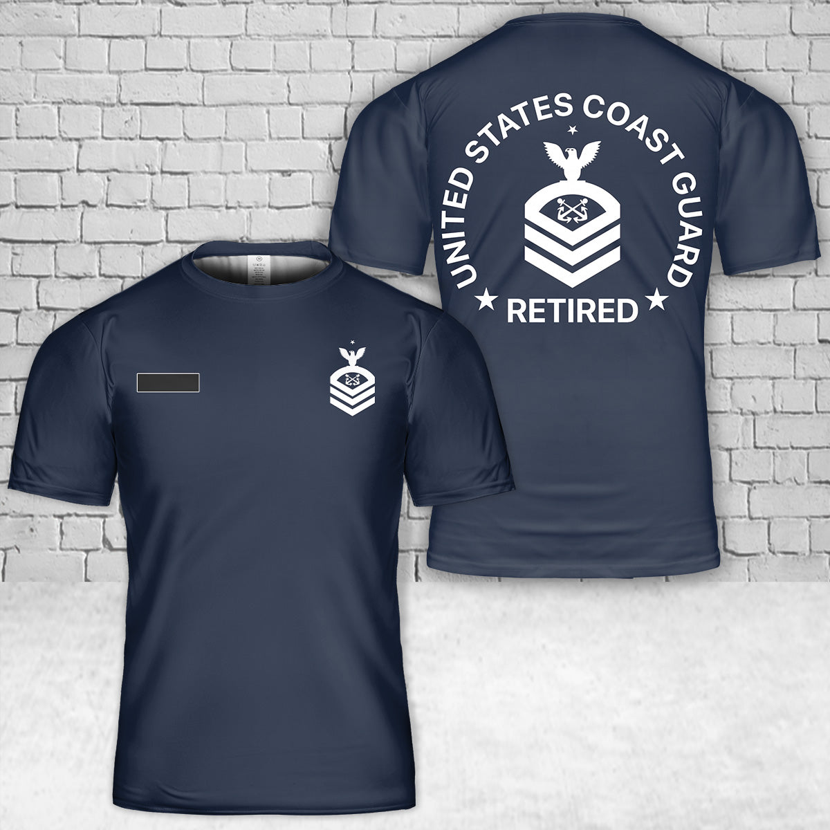 Custom Name US COAST GUARD Retired Senior Chief Petty Officer T Shirt 3D DLTT1104PL02 mk2.jpg