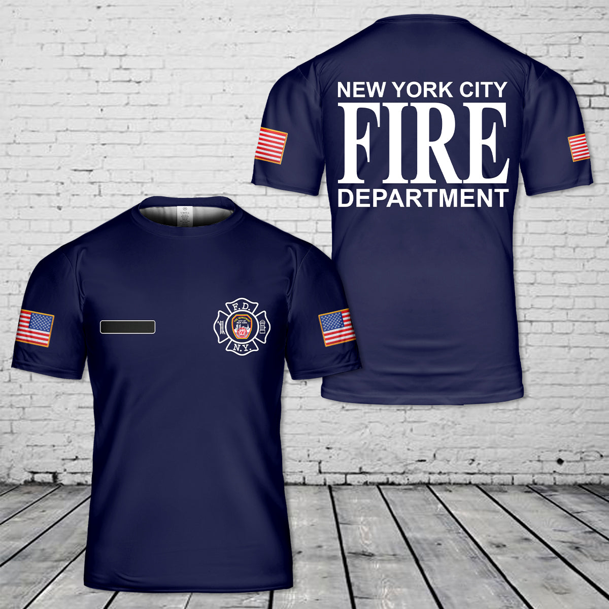 Custom Name New York s Bravest T Shirt2 3D DLMP1004PL04.jpg