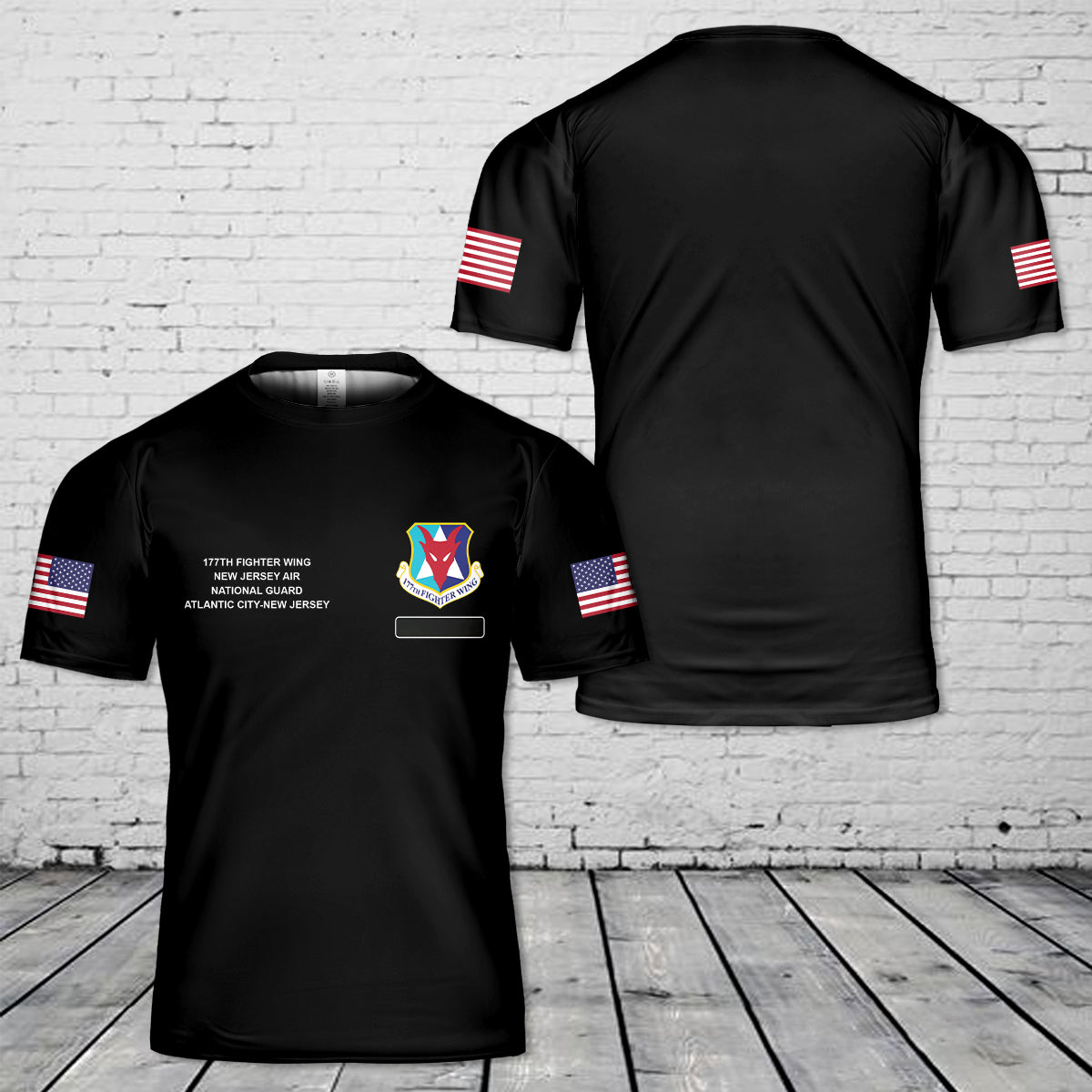 Custom Name US Air Force New Jersey Air National Guard 177th Fighter Wing T Shirt2 3D DLMP0904PL01.jpg