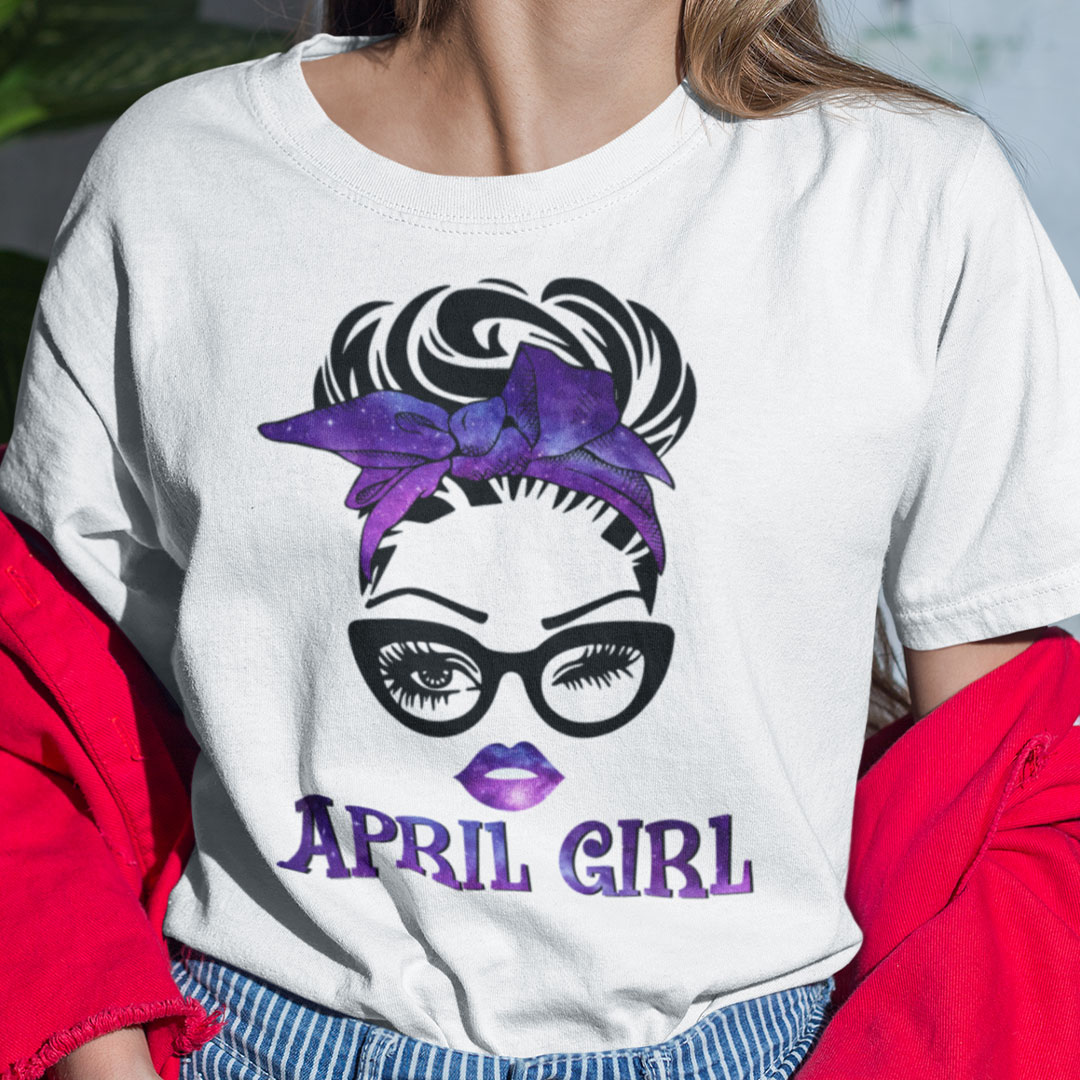 April Birthday Girl T Shirt.jpg