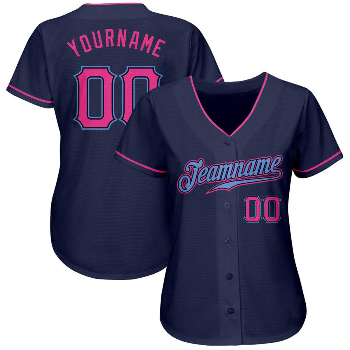 custom navy pink light blue authentic baseball jersey hjlebt0i.jpg