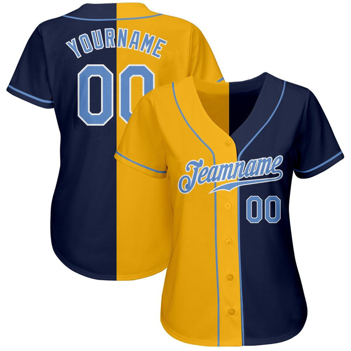 custom navy light blue yellow authentic split fashion baseball jersey zefqnjvl.jpg