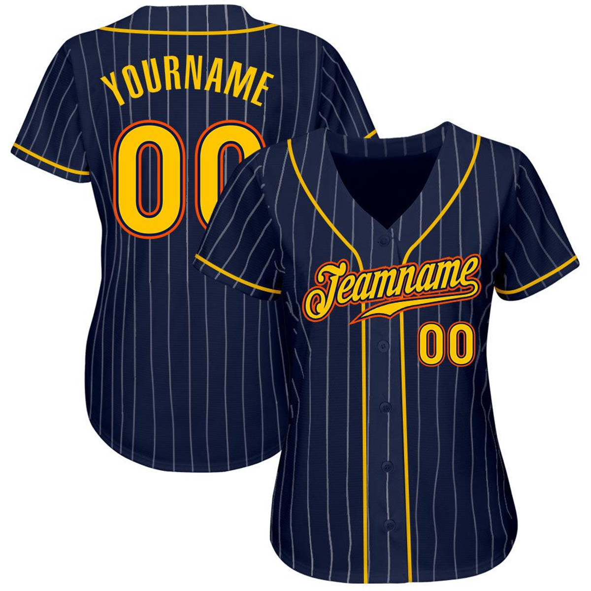 custom navy white pinstripe gold orange authentic baseball jersey gaqm02uy.jpg