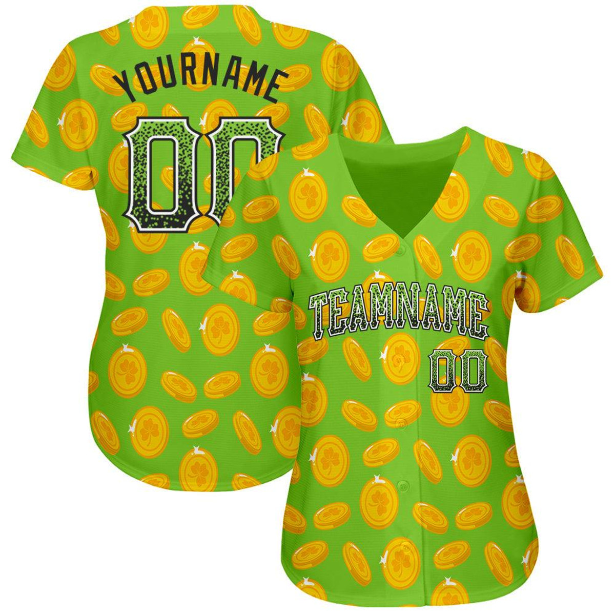 custom neon green black white 3d pattern design authentic st patricks day drift fashion baseball jersey 3hrrgoeo.jpg