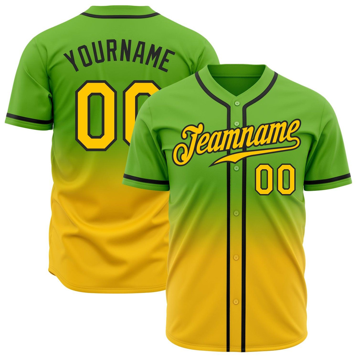 custom neon green yellow black authentic fade fashion baseball jersey w5asjc35.jpg
