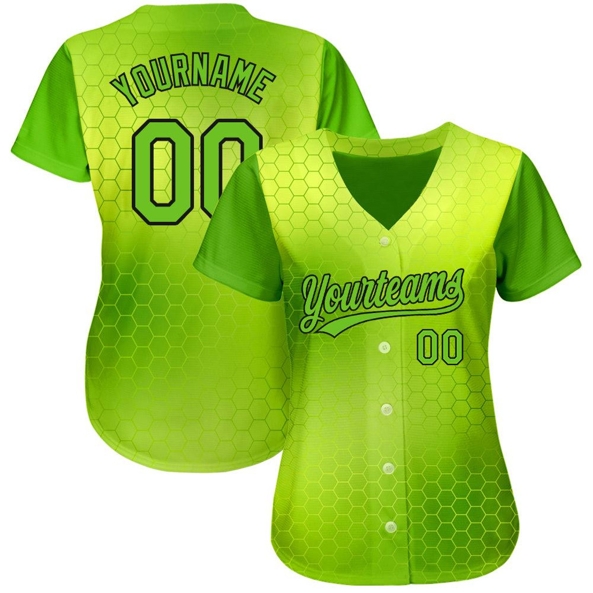 custom neon green neon green black 3d pattern design authentic baseball jersey uvj4enys.jpg