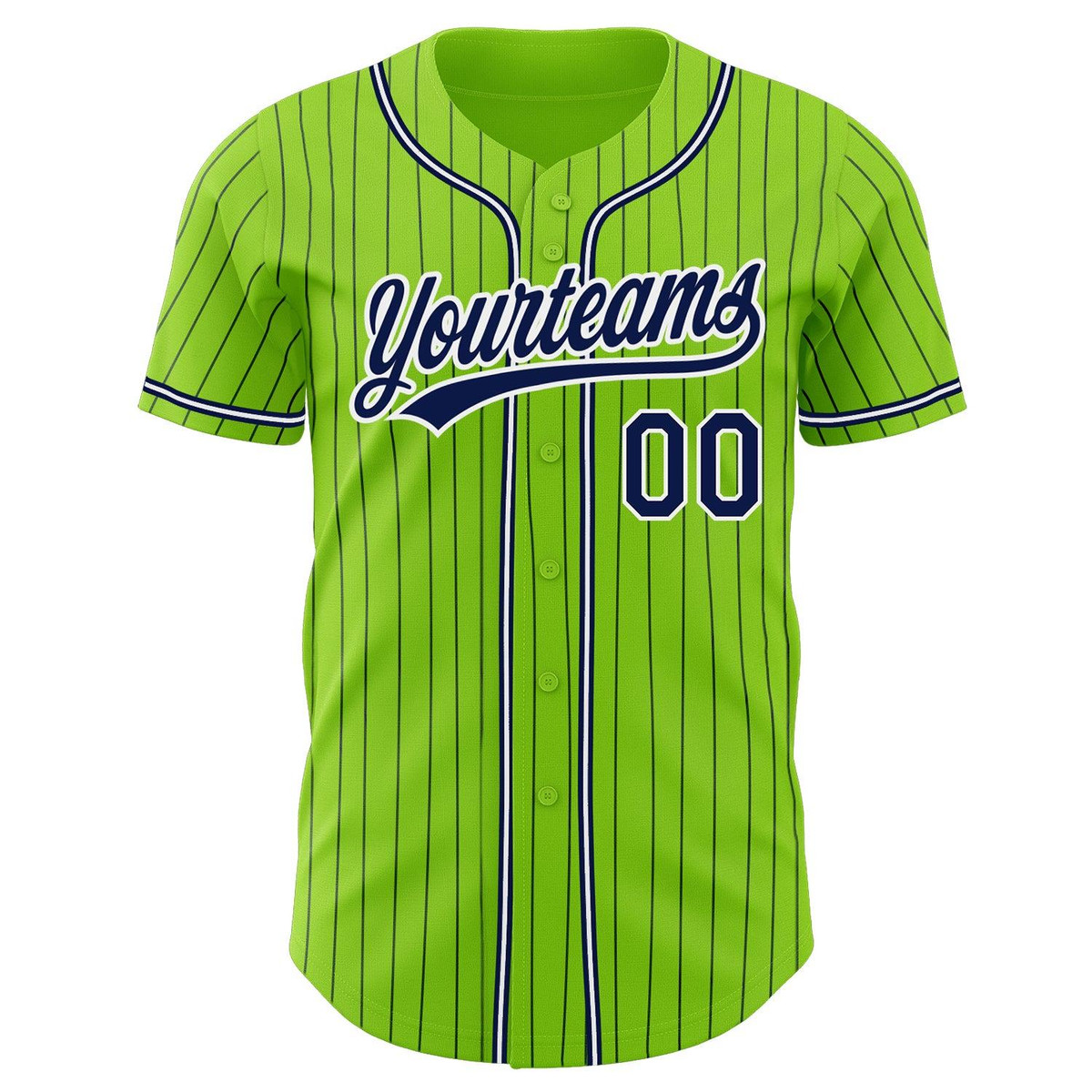 custom neon green navy pinstripe navy white authentic baseball jersey dj5uaihe.jpg