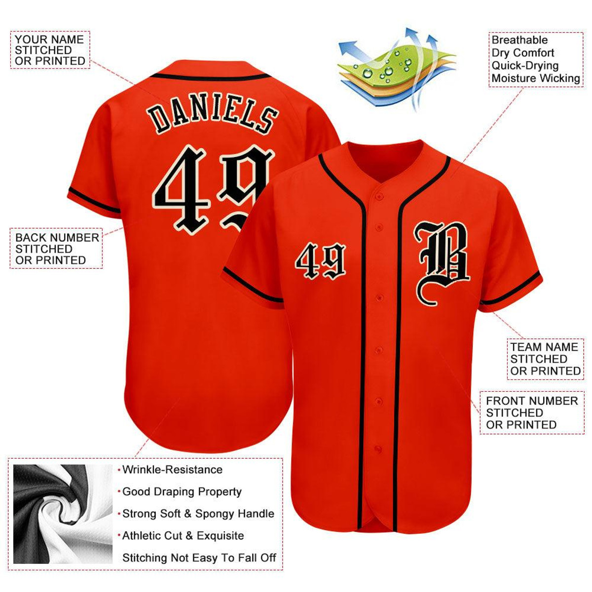 custom orange black cream authentic baseball jersey 30trvogw.jpg