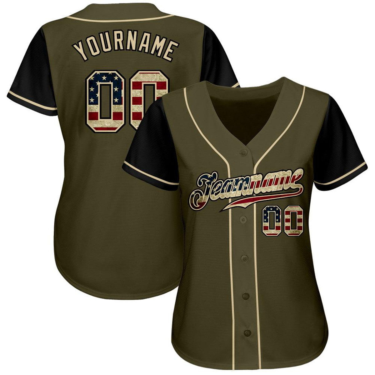 custom olive vintage usa flag black authentic two tone salute to service baseball jersey g1ick1px.jpg