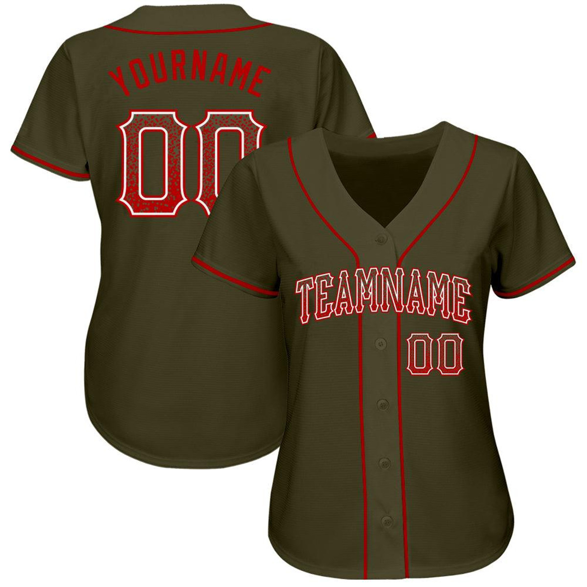 custom olive red white authentic drift fashion salute to service baseball jersey svcsf54w.jpg