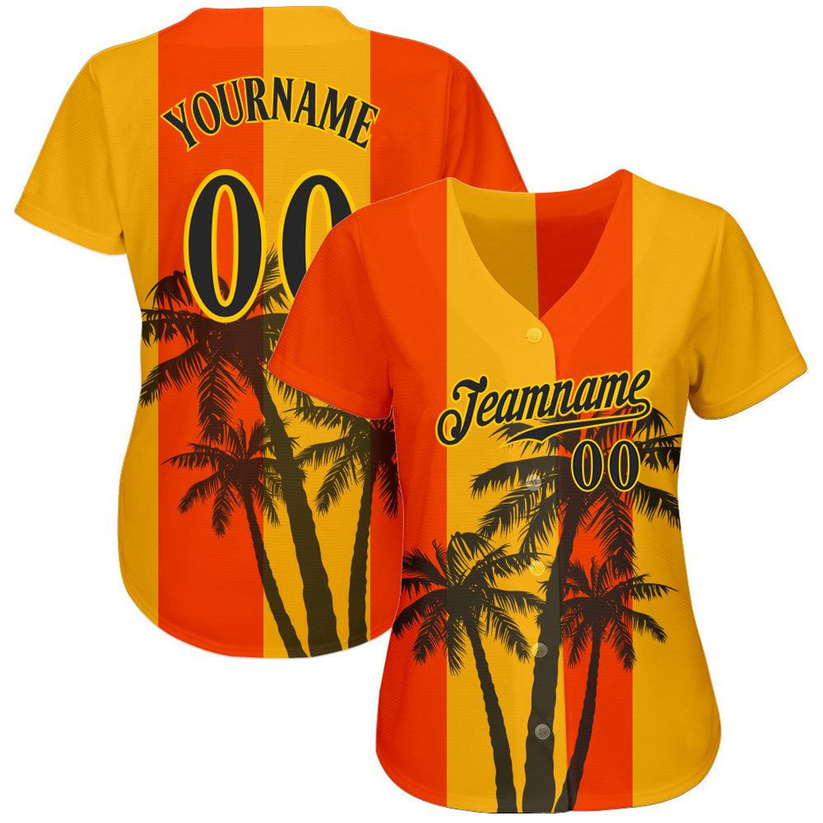 custom orange black gold 3d pattern design hawaii coconut trees authentic baseball jersey gpntzojg.jpg