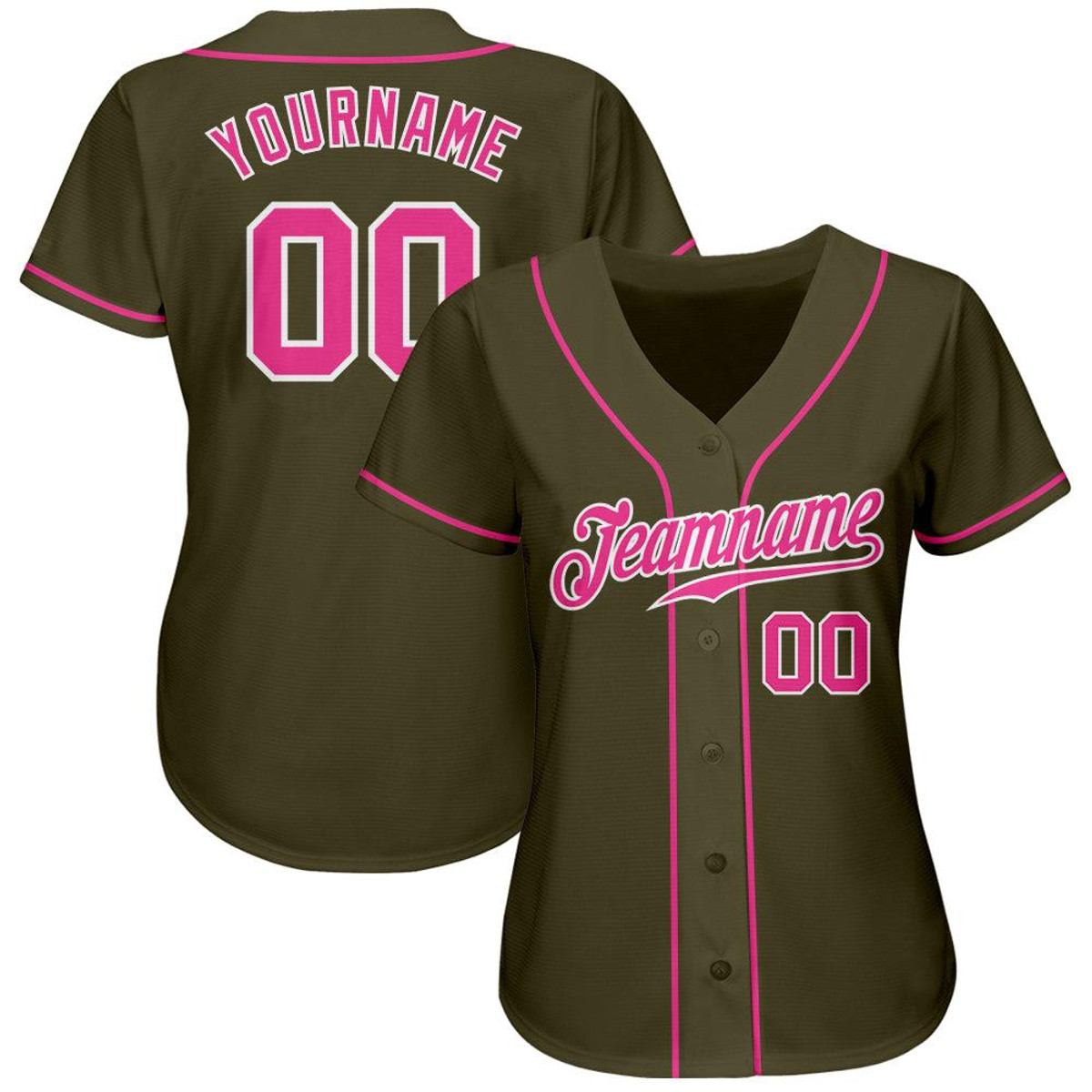 custom olive pink white authentic salute to service baseball jersey 3mvagbus.jpg
