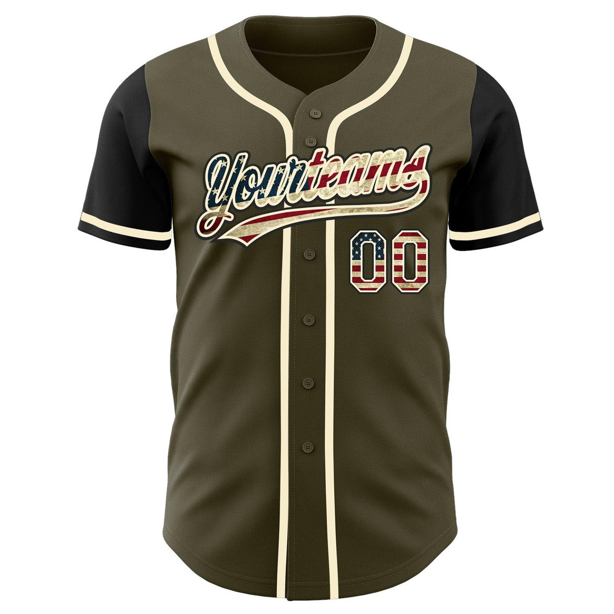 custom olive vintage usa flag black cream authentic salute to service two tone baseball jersey vp25zugb.jpg