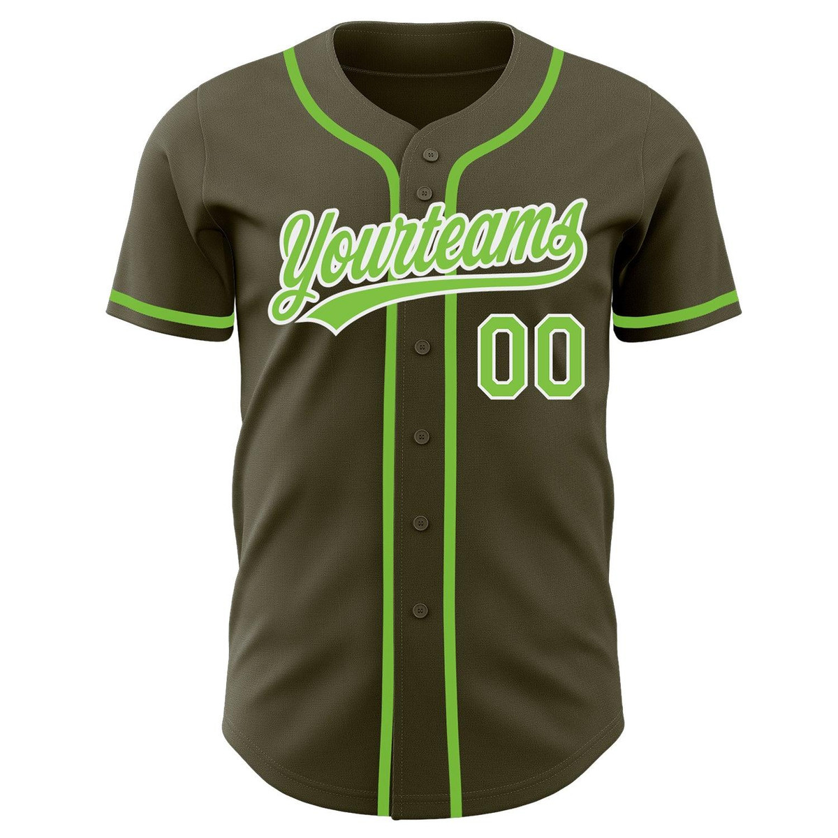 custom olive neon green white authentic salute to service baseball jersey dq5310pb.jpg