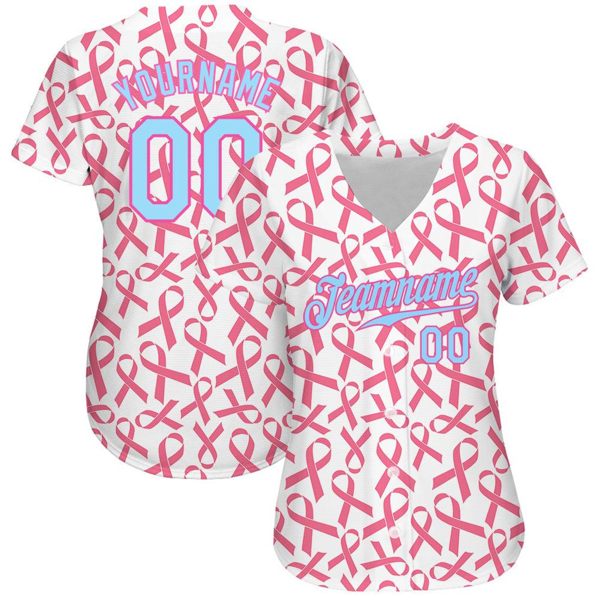 custom pink light blue pink 3d pattern design breast cancer authentic baseball jersey hnbiyhih.jpg