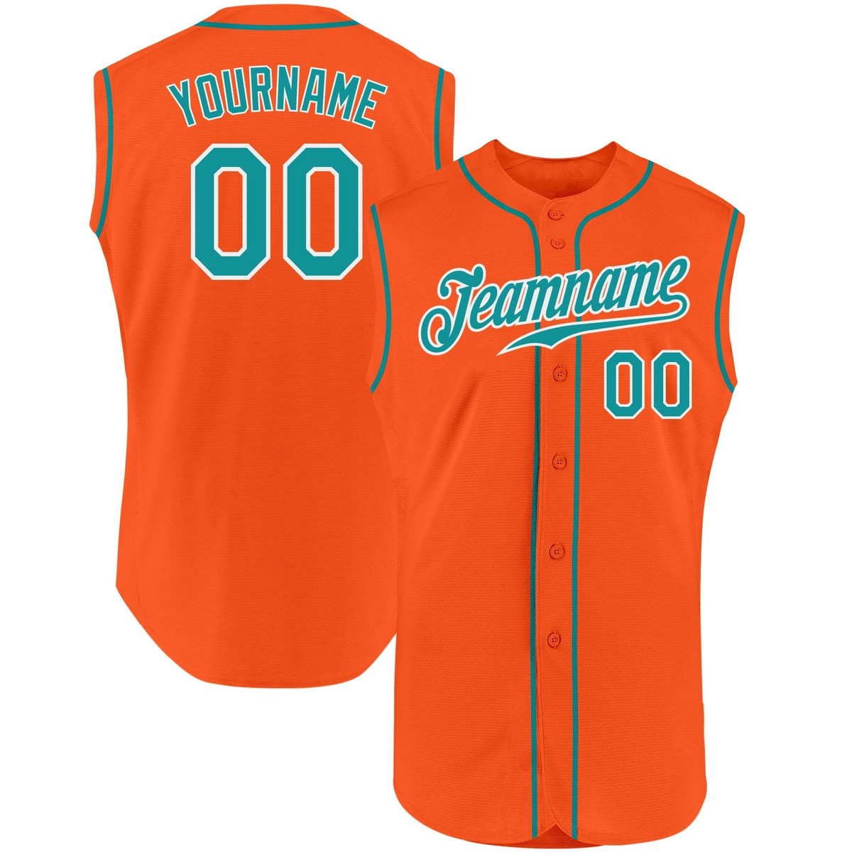 custom orange teal white authentic sleeveless baseball jersey mqsdlojp.jpg