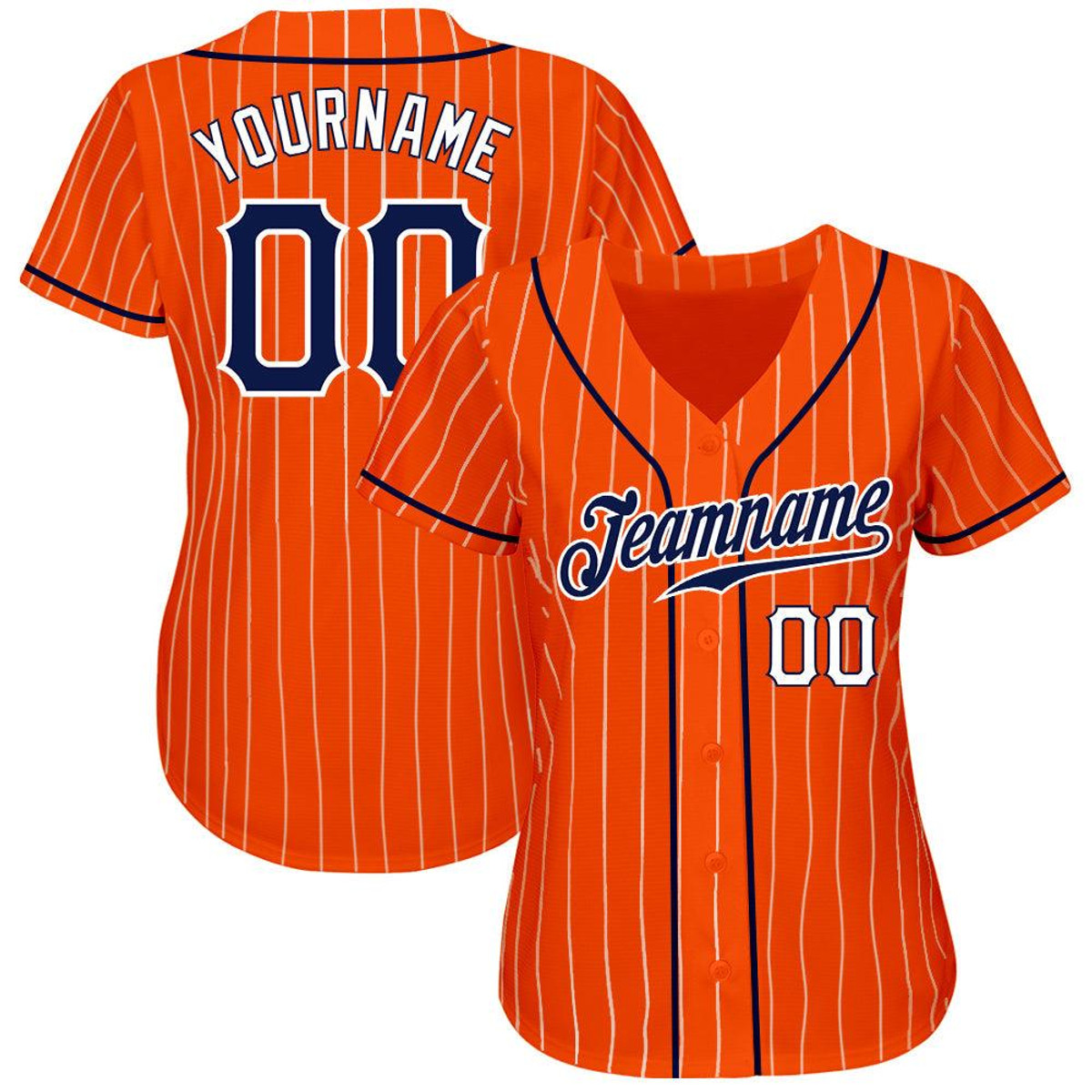 custom orange white pinstripe navy white authentic baseball jersey 2wsdfyxq.jpg