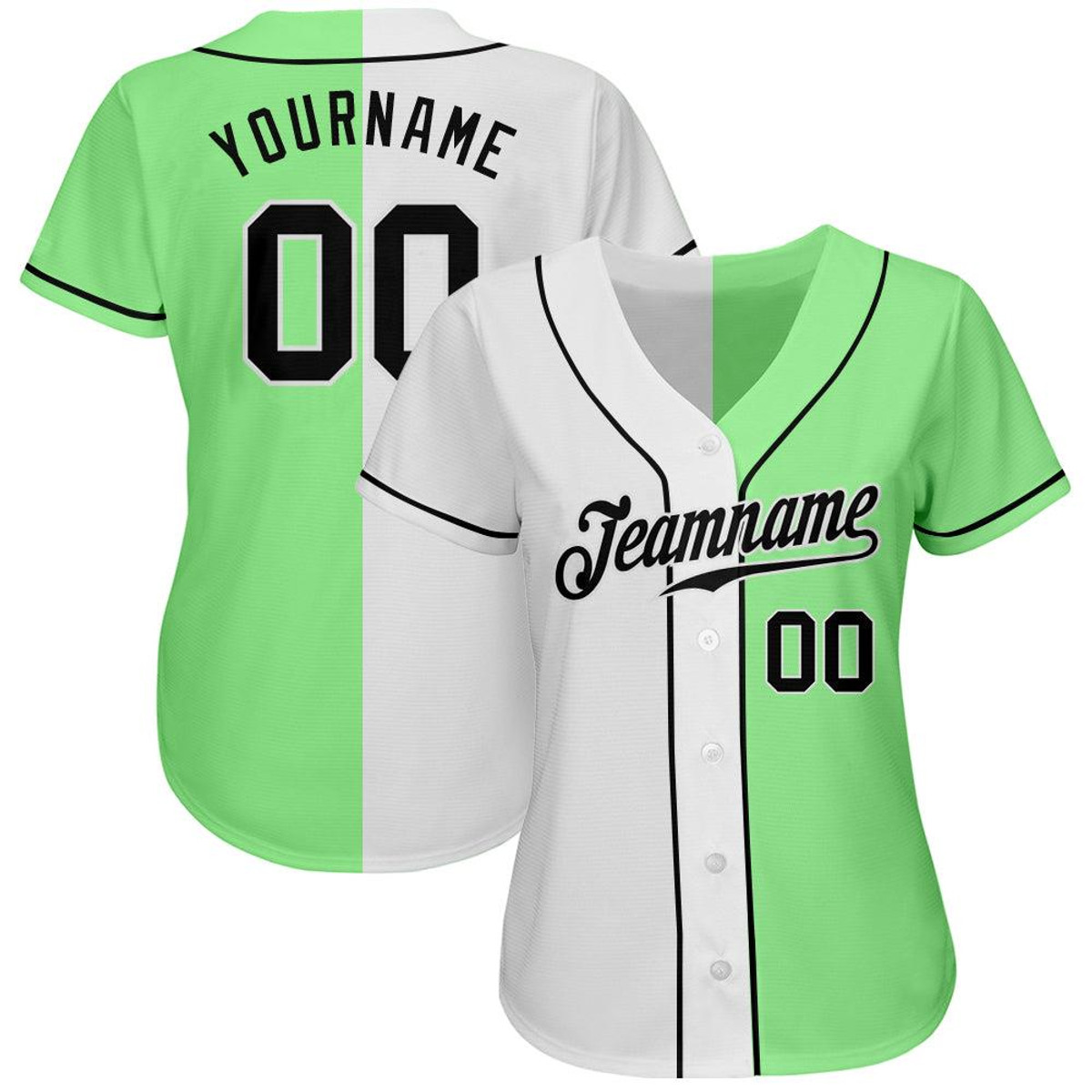 custom pea green black white authentic split fashion baseball jersey 2qy3fzhn.jpg