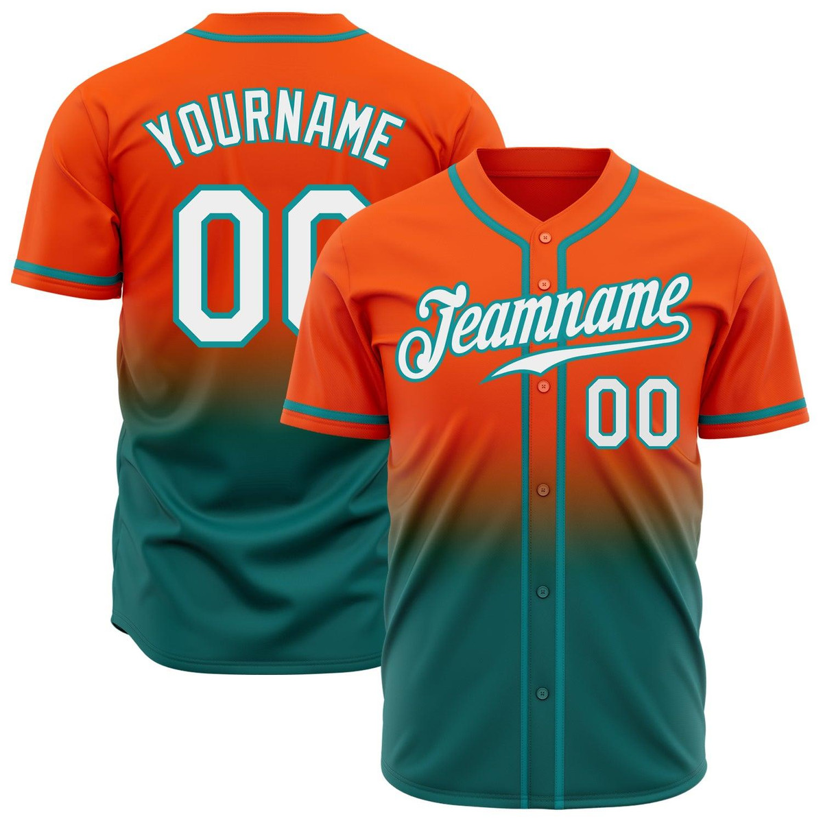 custom orange white teal authentic fade fashion baseball jersey voje0ley.jpg