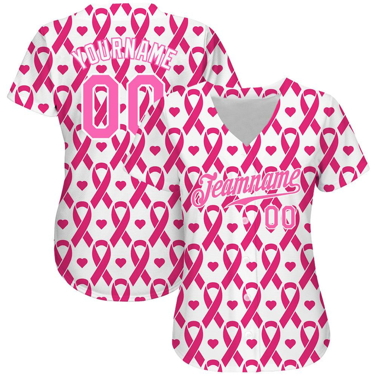 custom pink pink white 3d pattern design breast cancer authentic baseball jersey pzgvtvza.jpg
