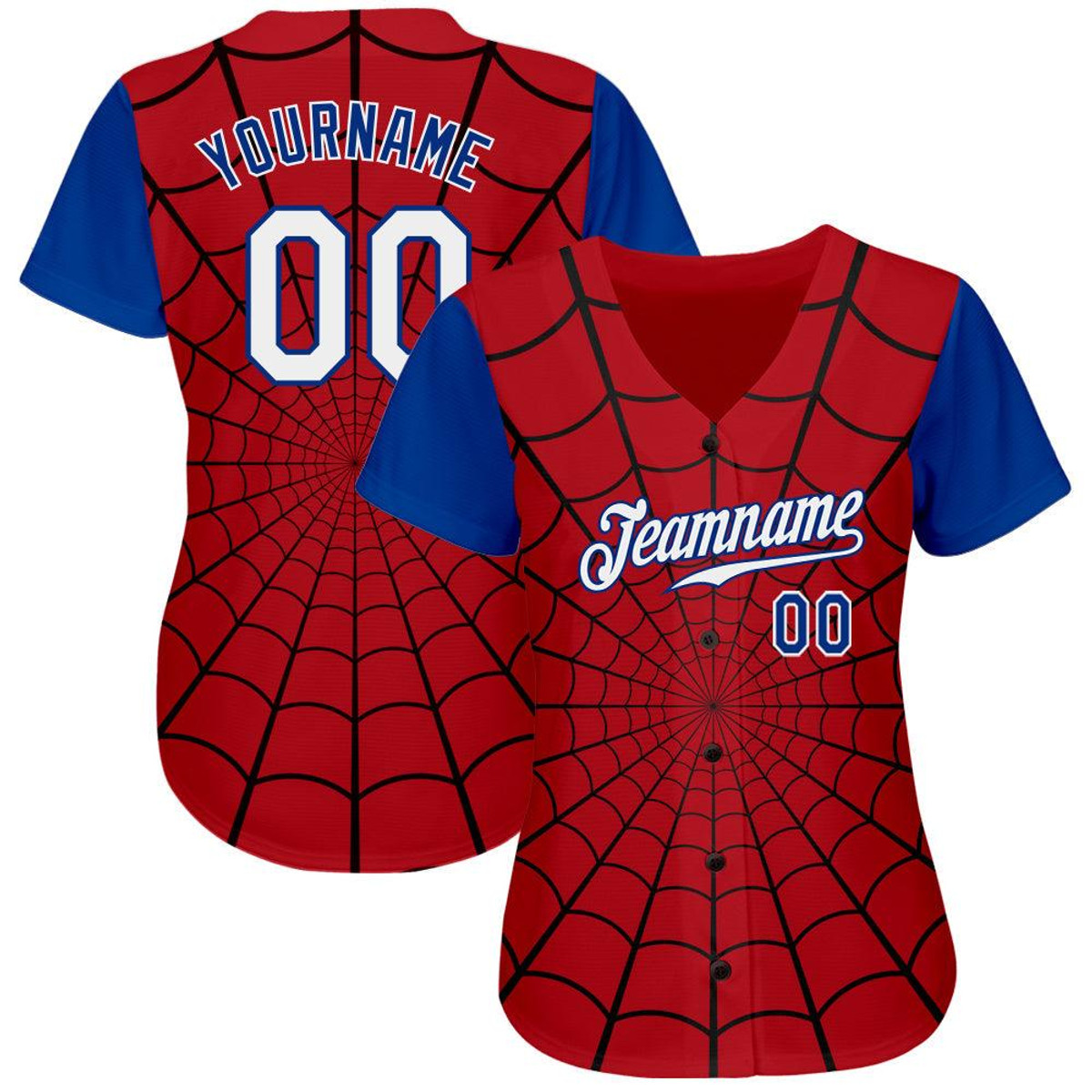 custom red white royal 3d pattern design spider authentic baseball jersey q2ihatoh.jpg