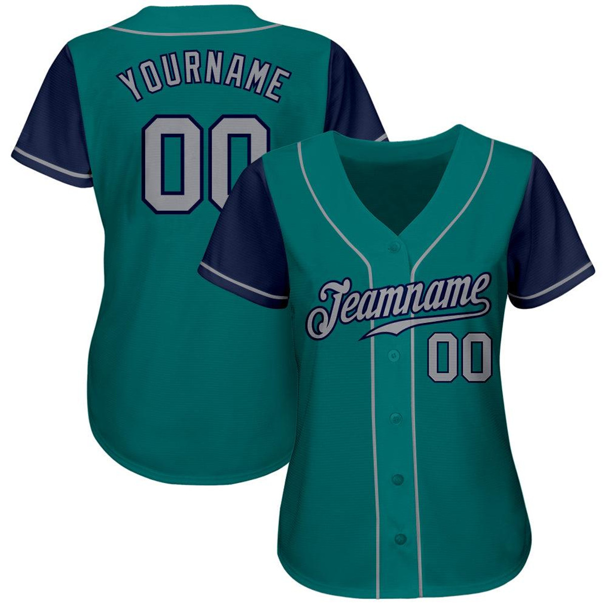 custom teal gray navy authentic two tone baseball jersey juw5rnwl.jpg