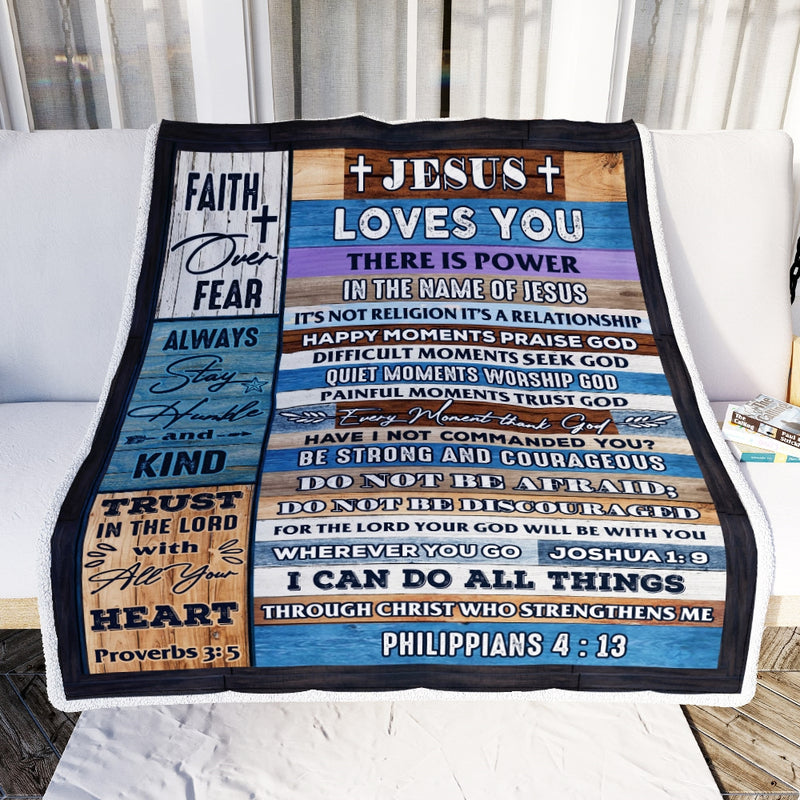 Christian Blankets And Throws Religious For Women Men Inspirational Scripture Blanket Spiritual For Women Faith Over Fear Fleece Throw Blanket Blanket mockup 2 800x.jpg