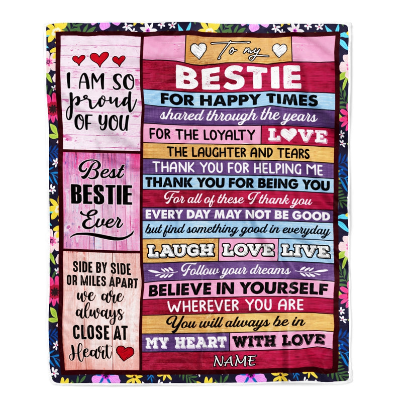 Personalized To My Bestie Blanket From Friend Sister Wood Believe In Your Self Thank You Bestie Birthday Christmas Customized Bed Fleece Throw Blanket Blanket mockup 1 800x.jpg