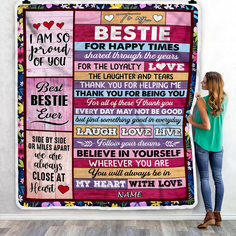 Personalized To My Bestie Blanket From Friend Sister Wood Believe In Your Self Thank You Bestie Birthday Christmas Customized Bed Fleece Throw Blanket Blanket mockup 3 800x.jpg