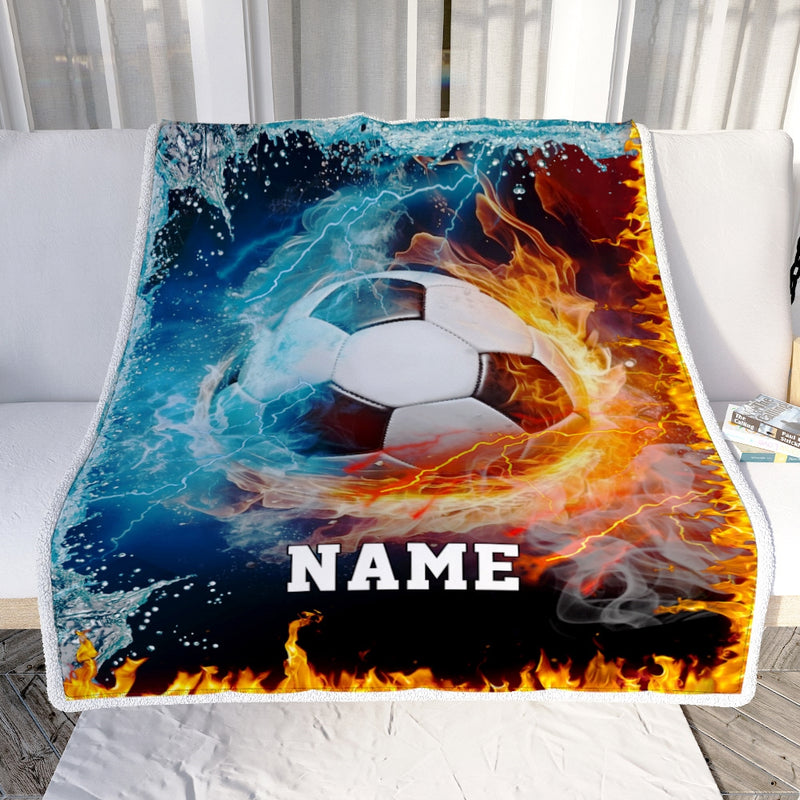 Personalized Soccer Blanket Fire Water A Nice Night American Flag Printed 3D Sport Lover Kids Men Women Birthday Christmas Customized Fleece Blanket Blanket mockup 2 800x.jpg