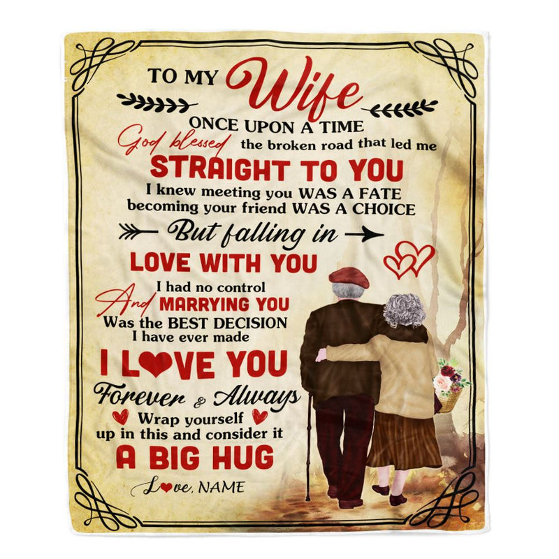 Personalized To My Wife From Husband Blanket I Love You For Her Wife Wedding Anniversary Romantic Valentines Day Birthday Christmas Fleece Throw Blanket Blanket mockup 1 800x.jpg