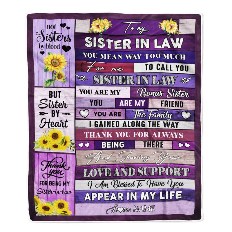 Personalized To My Sister In Law Blanket You Are My Friend Bonus Sister Birthday Wedding Day Thanksgiving Christmas Customized Bed Fleece Throw Blanket Blanket mockup 1 800x.jpg