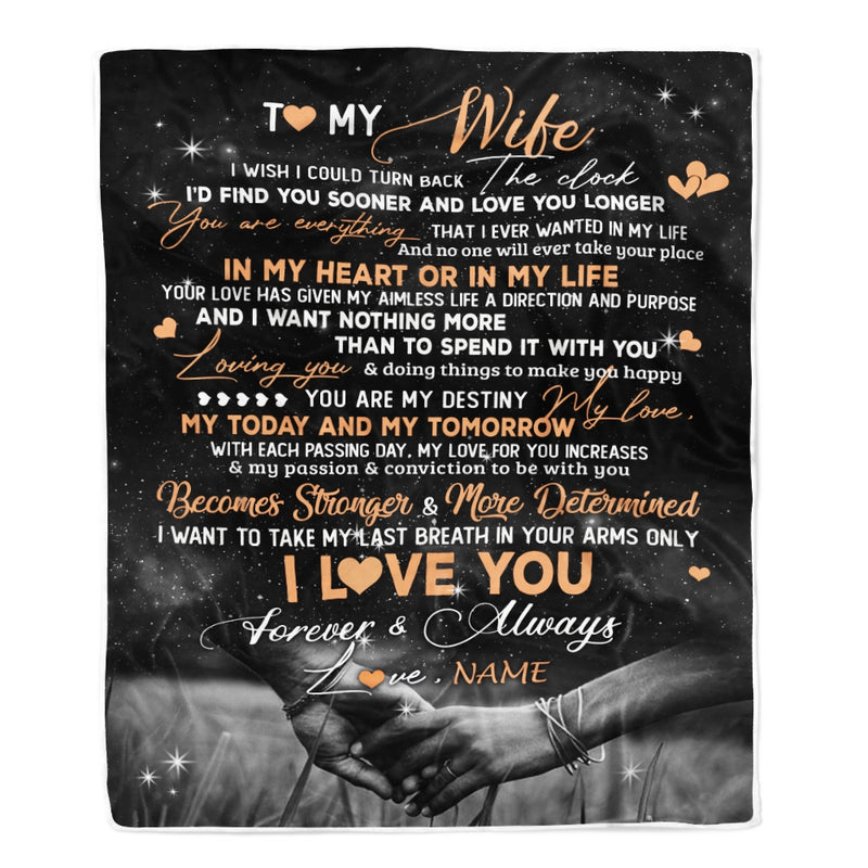 Personalized To My Wife Blanket From Husband I d Find You Sooner Love You Longer Wife Anniversary Wedding Valentines Day Christmas Fleece Throw Blanket Blanket mockup 1 800x.jpg
