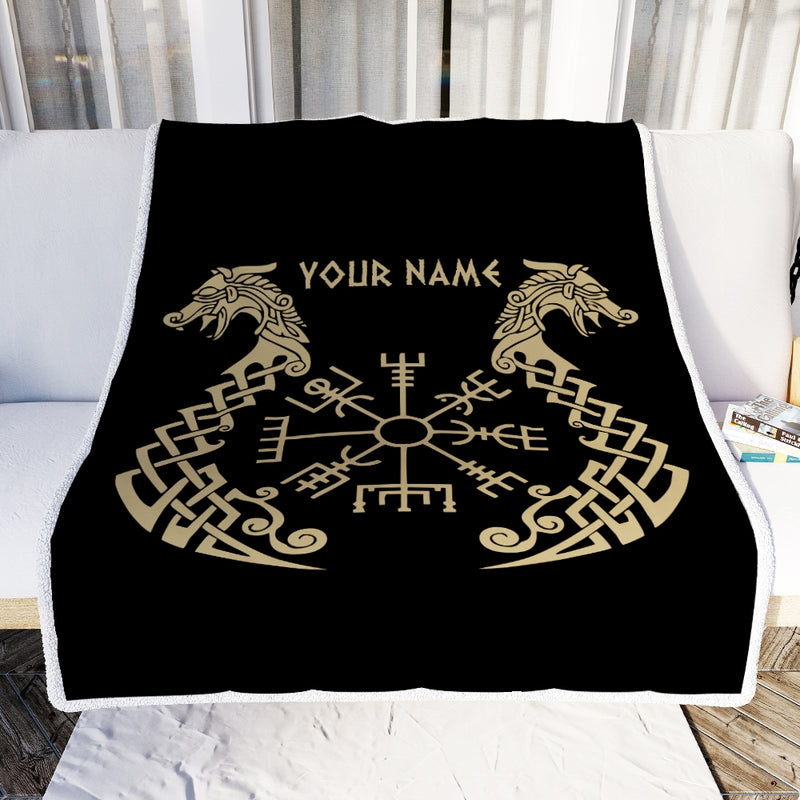 Personalized Custom Name Viking Nordic Scandinavian Norse Runes for Men Women Mom Dad Lovers Birthday Christmas Bed Quilt Fleece Throw Blanket Blanket mockup 2 800x.jpg