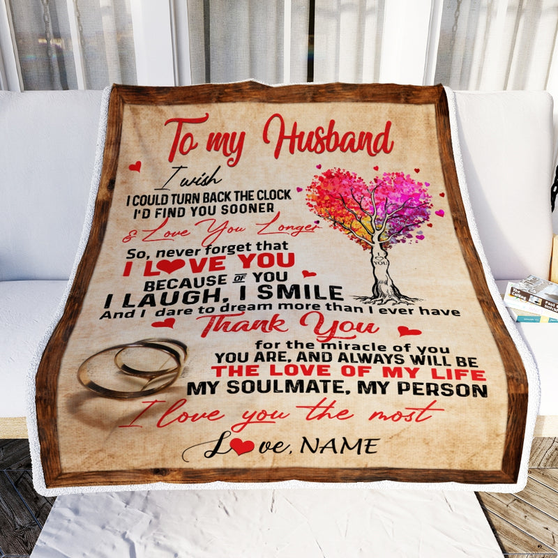 Personalized To My Husband Blankets From Wife Never Forget That I Love You Husband Birthday Wedding Anniversary Christmas Customized Fleece Blanket Blanket mockup 2 800x.jpg