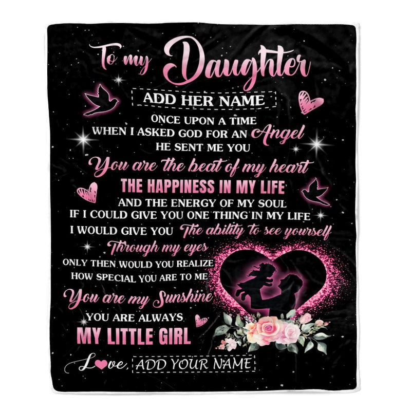 Personalized To My Daughter From Dad Father Blanket Once Upon A Time Birthday Graduation Gifts For Daughter Gifts Christmas Customized Fleece Throw Blanket Blanket mockup 1 800x.jpg