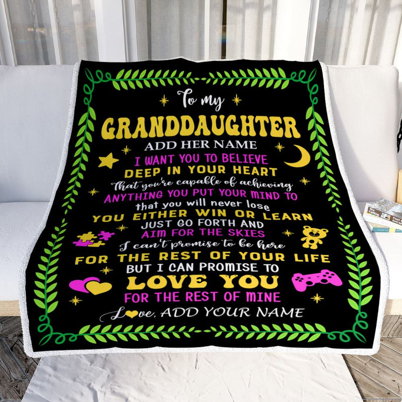 Personalized To My Granddaughter Gift Blanket From Grandparents Letter Sleep Cute Granddaughter Birthday Idea Graduation Christmas Fleece Throw Blanket Blanket mockup 2 800x.jpg