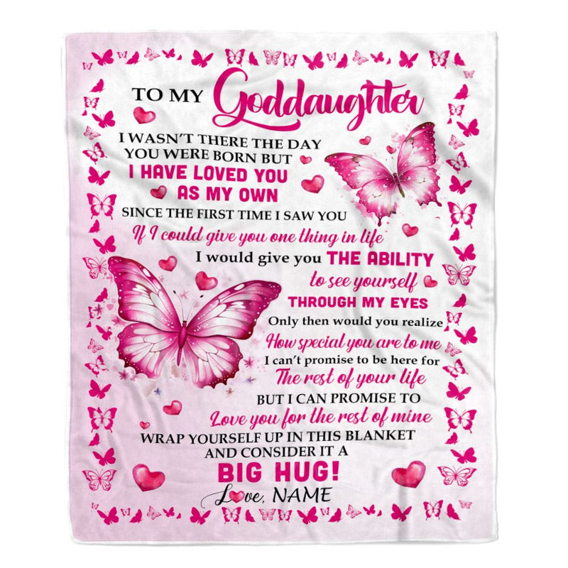 Personalized To My Goddaughter Blanket From Godmother I Have Loved You Stepdaughter Birthday Gifts Graduation Christmas Customized Fleece Throw Blanket Blanket mockup 1 800x.jpg