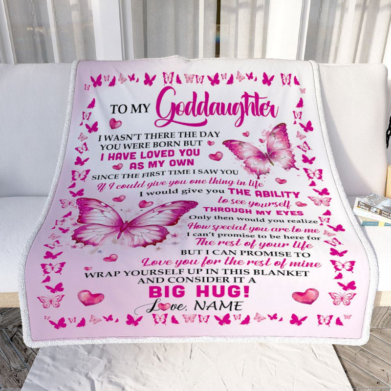 Personalized To My Goddaughter Blanket From Godmother I Have Loved You Stepdaughter Birthday Gifts Graduation Christmas Customized Fleece Throw Blanket Blanket mockup 2 800x.jpg